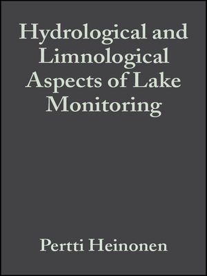 cover image of Hydrological and Limnological Aspects of Lake Monitoring